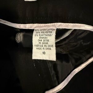 Dalia Collection Classic Black Flare Pants